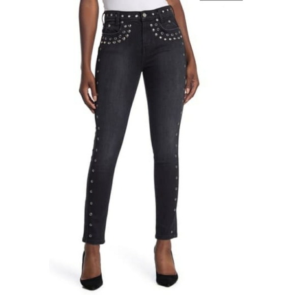CURRENT Elliott Skinny Stiletto Jeans With Studs - Picture 6 of 13